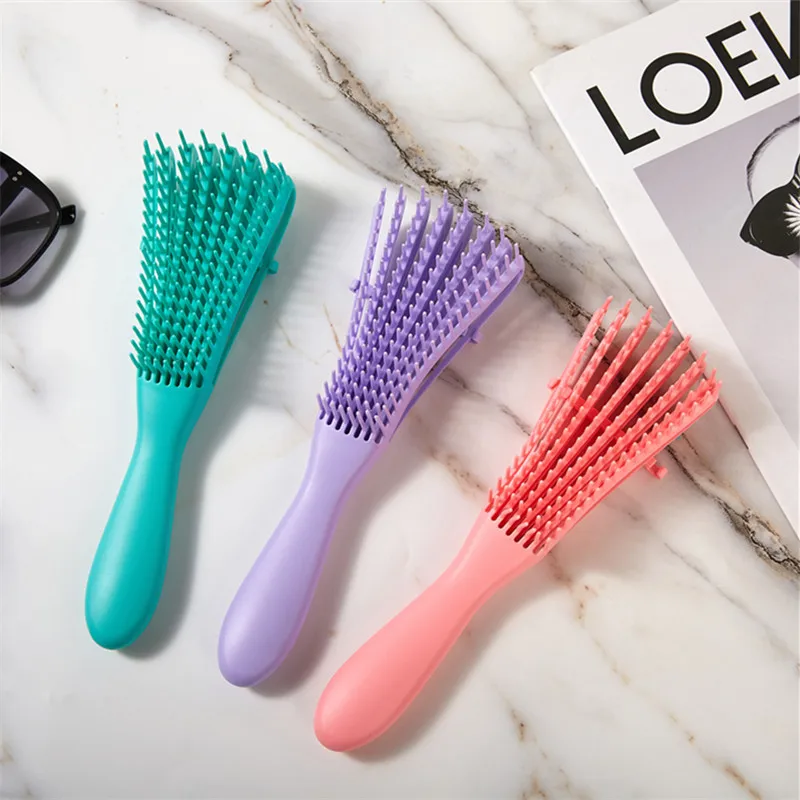 Hot Sale Hair Comb Brush Scalp Massage Hair Brush Detangler Brush for Curly Hair Thick Hair Octopus Hairbrush Women Men Salon