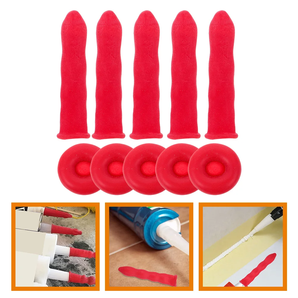 

Latex Caulk Sealer Caulk Tube Sealer Caps Reusable Lightweight Mini Size Excellent Sealing Effect Reusable Caulking Tube Tip