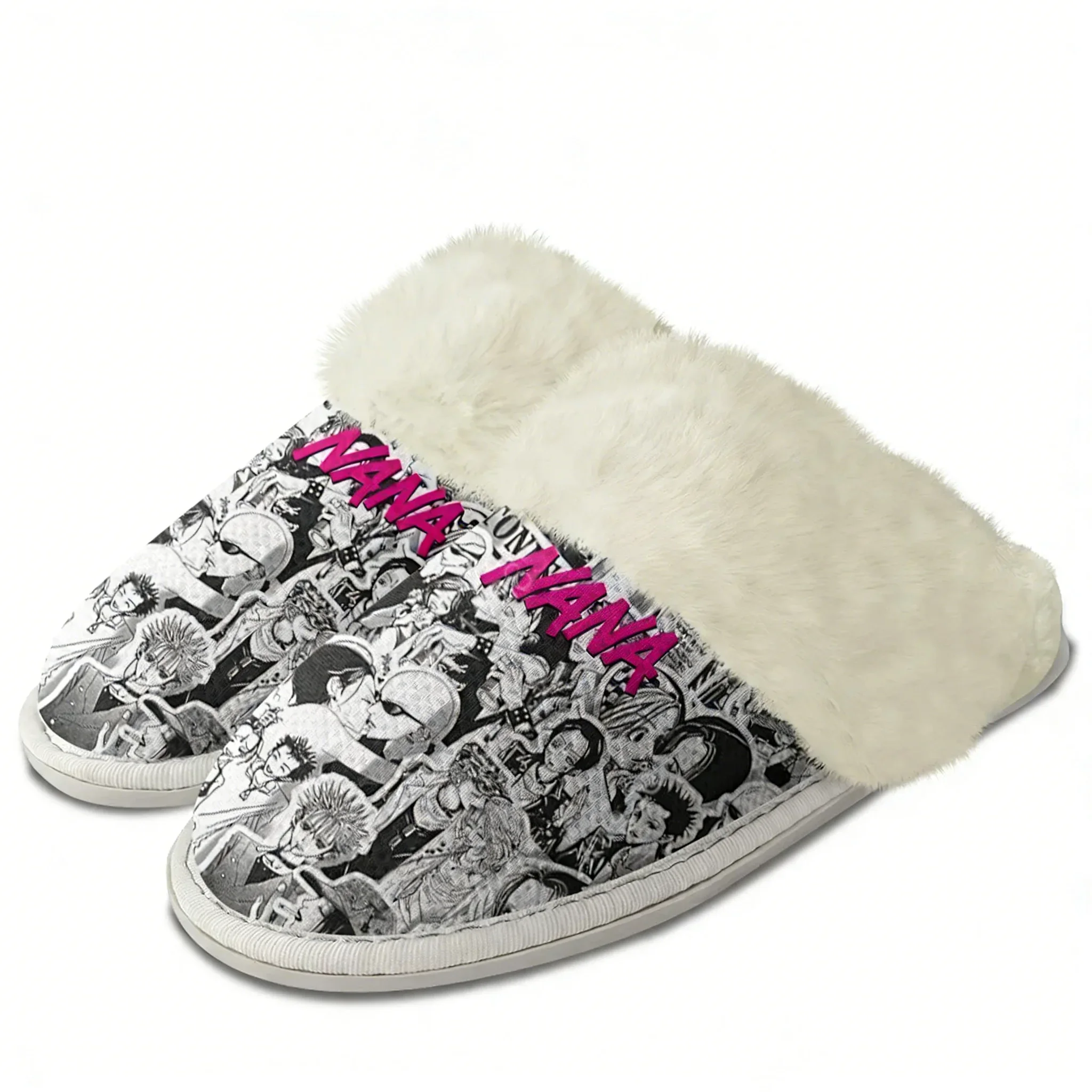 

NANA Plush Slippers Warm Shoes Mens Womens Home Plush Slipper Cotton Bedroom Cute Cartoon Personalized Thermal Light Slippers