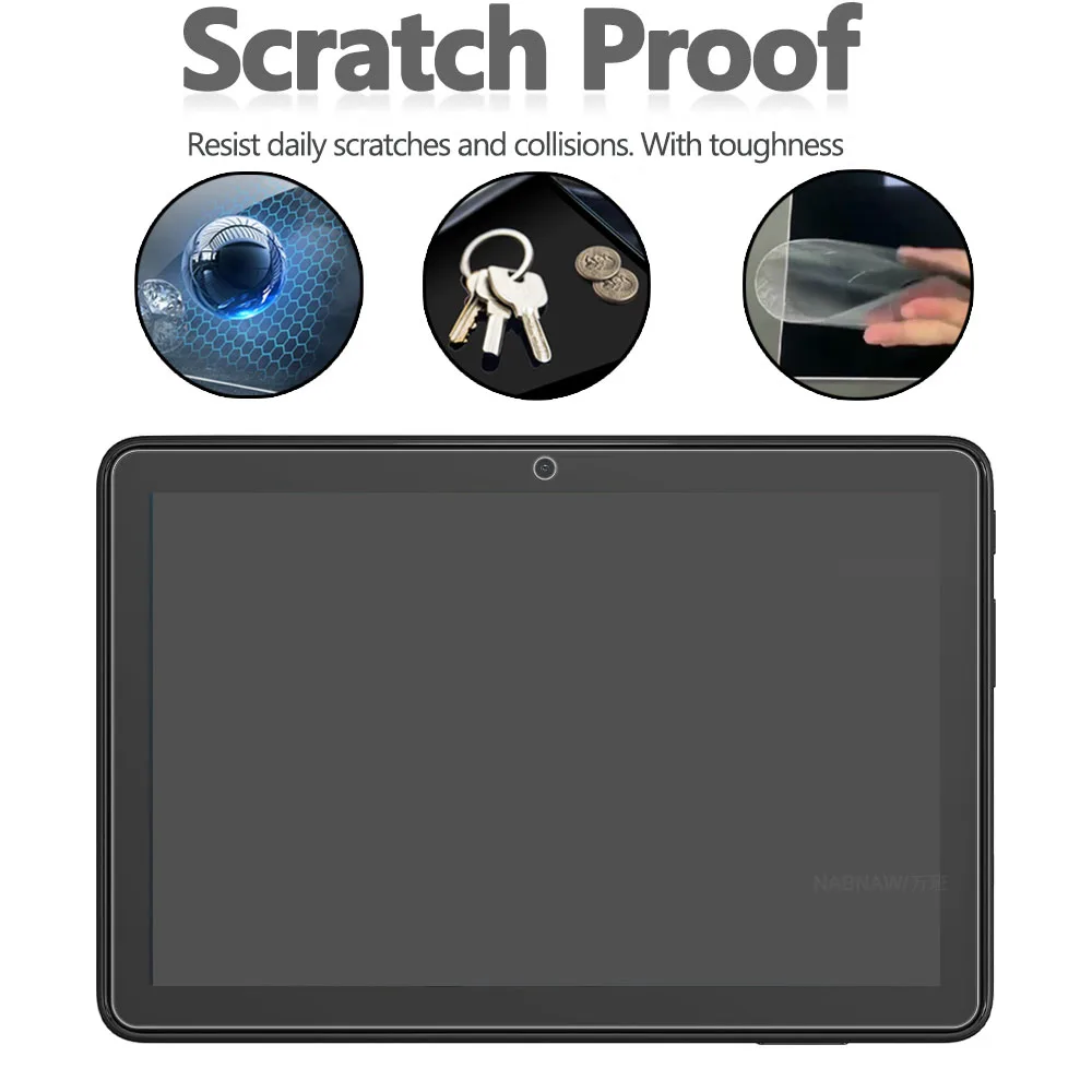 2 Pieces HD Scratch Proof Tempered Glass Screen Protector For New Amazon Fire HD 8 2024 Tablet Hard Clear Film