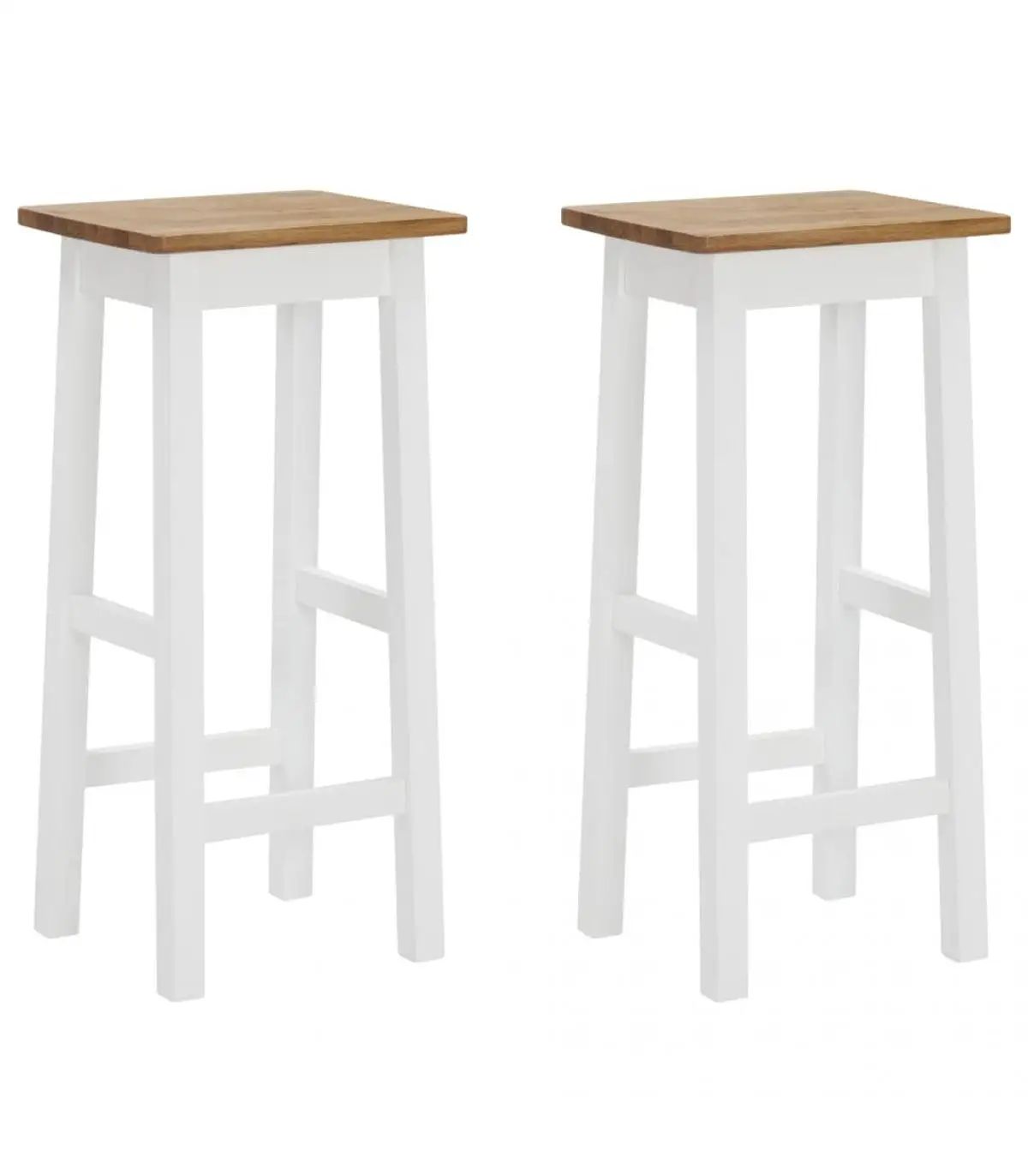 Kitchen stools kitchen bar stools 2 PCs Oak Solid Wood