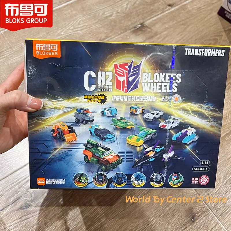 

Genuine Blokees Transformers Automotive Leader C02 Thunder Racing Mini Car Blind Box Toys Collectible Action Figure Models Gifts