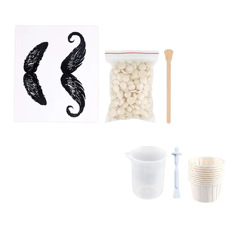 1Set Nose Hair Removal Waxing Kit Solid Wax Beans Nose Wax Sticks Multiuse Nostril Cleaning Tool Safe Comfortable Hair Removal