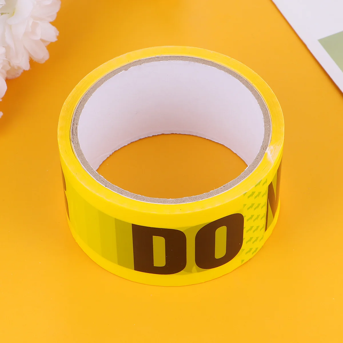 

2pcs 2Rolls Do Not Enter Warning Tape Yellow Waterproof Wear-Resistant Pvc Safety Sticker For Floors Walls Pipes Equipment Grind