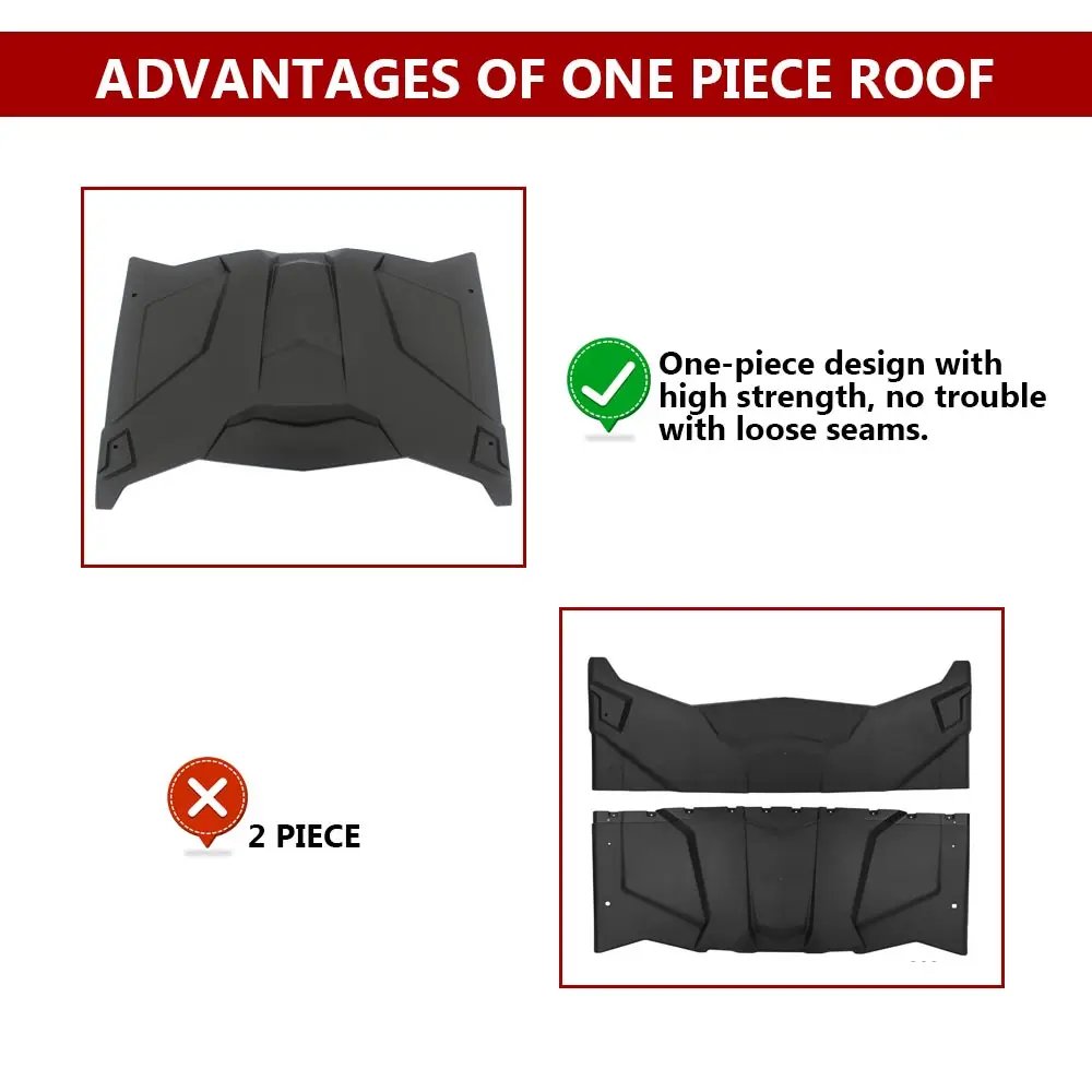 UTV Accessories Hard Top Roof Panel Cover Fits For Can-Am Maverick X3 X RC DS RS Turbo R 2017-2023 2 Doors #715002902 view 4