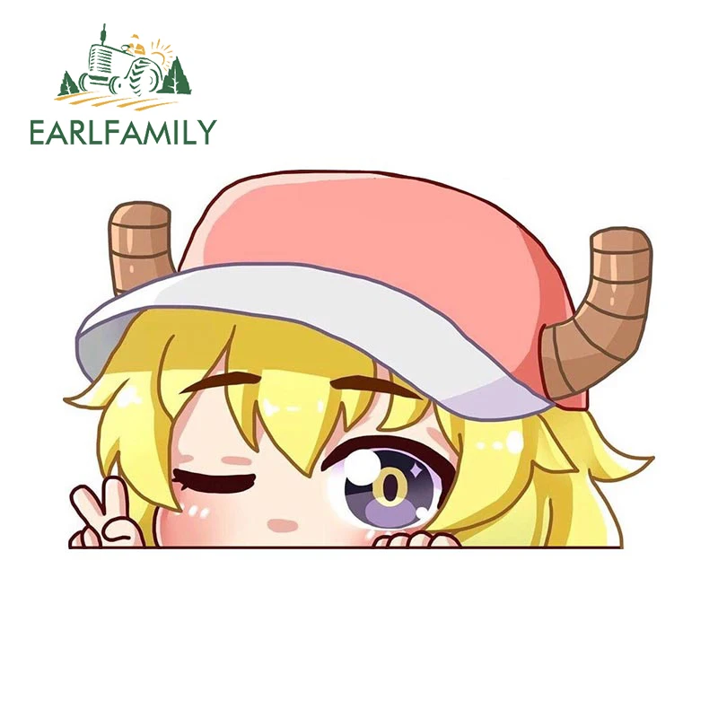 

EARLFAMILY 13 см x 8,3 см для Lucoa Peeker, автомобильные наклейки, наклейка на багажник мотоцикла, водостойкая наклейка для ноутбука, кемпера, аниме, автомобильные аксессуары
