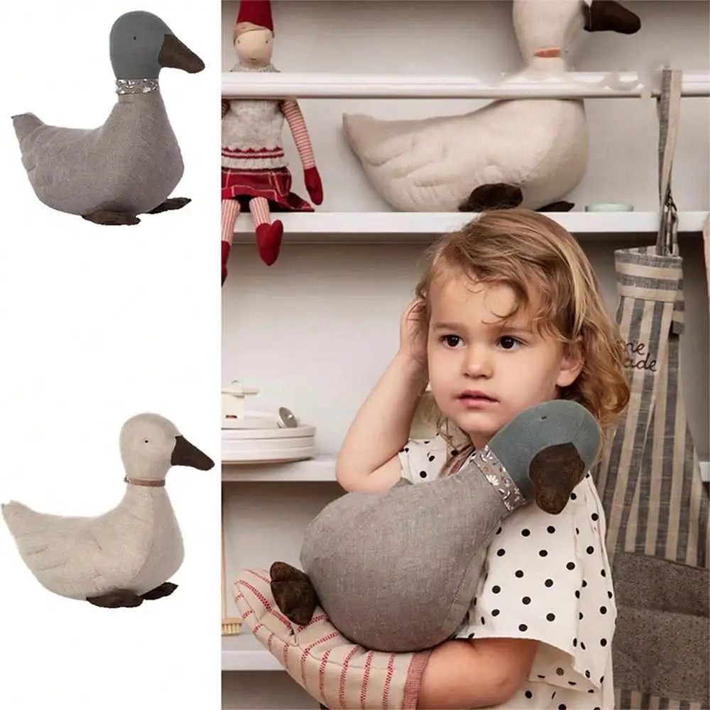 

1PCS Nordic style Danish cotton doll Duck stuffed animals kids birthday gifts cute Duck plush doll Comfort Doll Newborn Room