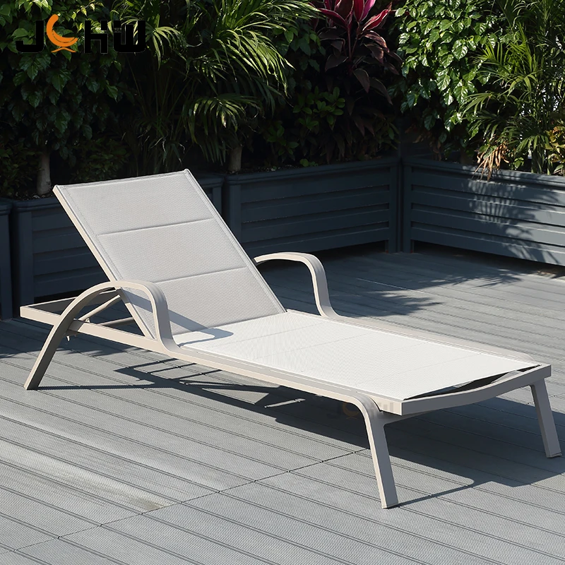 Outdoor Furniture For Pool - Espreguiçadeira Moderna de Alumínio Dobrável para