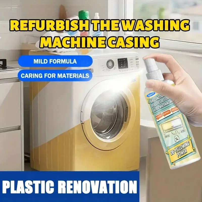 Fast-Acting Yellowing Oxidant Remover - Powerful Plastic Spray.Suitable for Car Headlights,Air Conditioning Panels,Toilets，100ml view 6