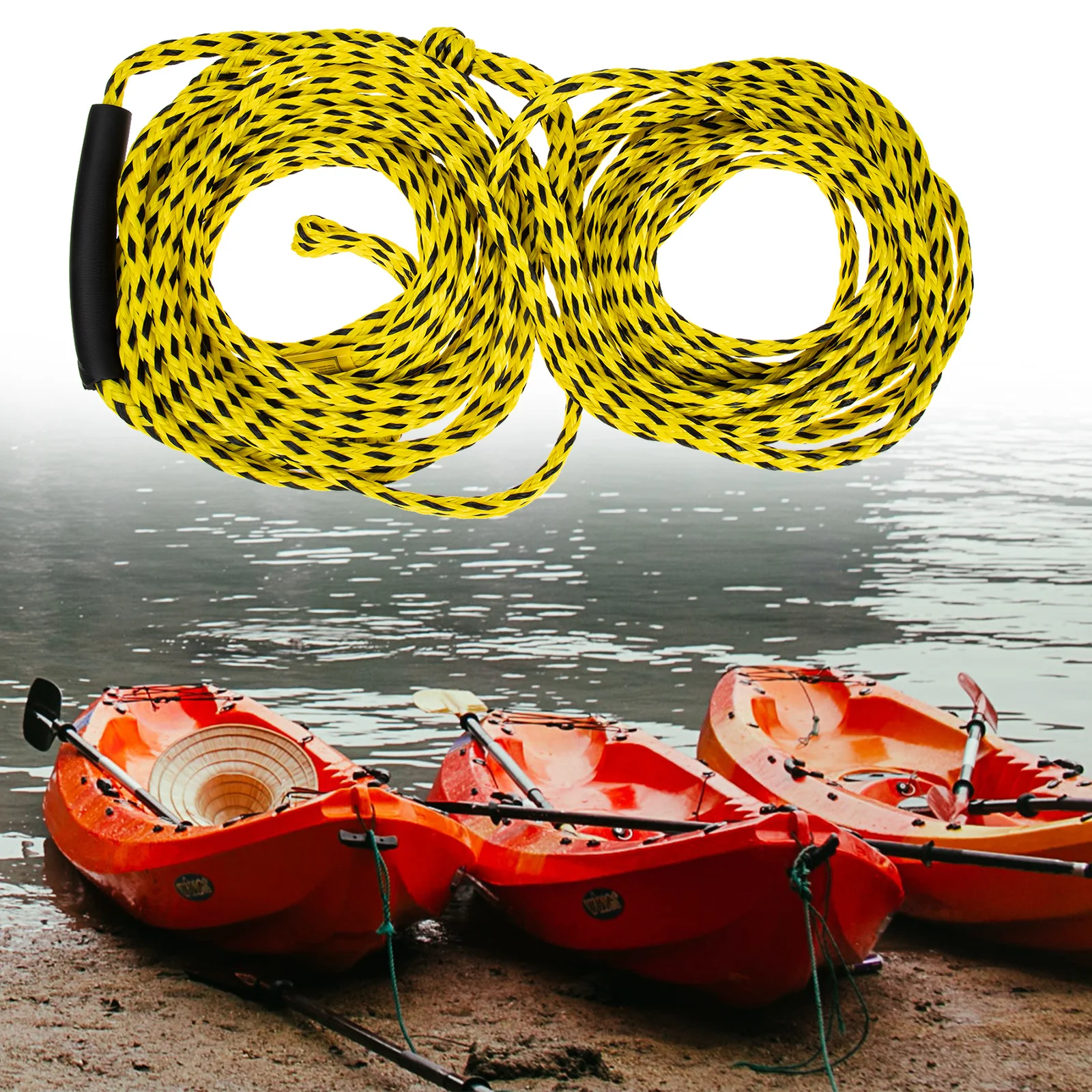 

Premium Tow 10Ft Kayak Towing Durable Water Boat Pulling For Trucks Trailers Rvs Inflatable Tow Rope Professional Towing Rope