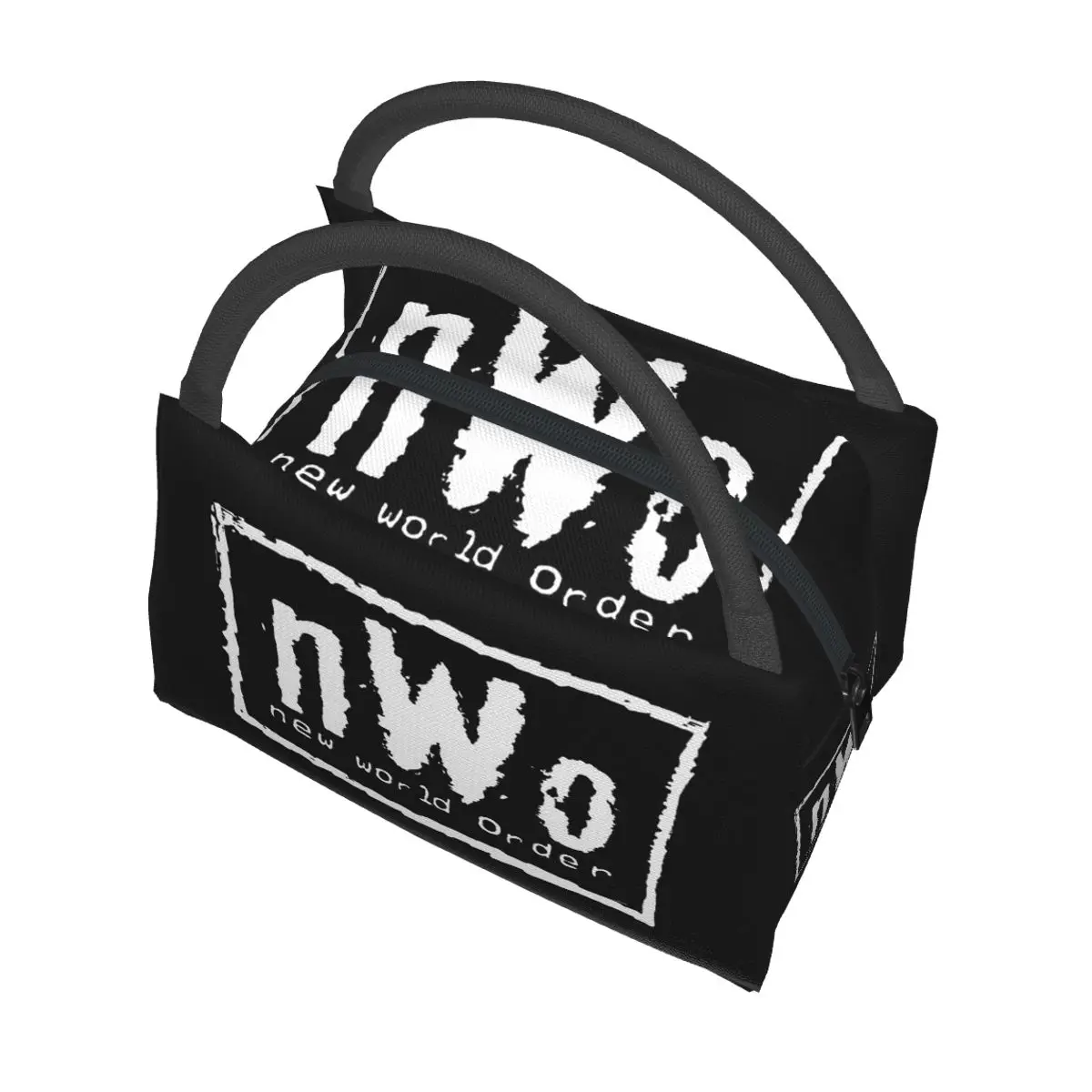 NWO New World Order Wrestling Insulated Lunch Bag for Women Bento Storage Food Boxes Container Cooler Thermal Lunch Box Tote