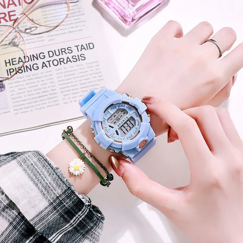 Fashion Sports Watches for Boys and Girls Luminous Alarm Clock Stopwatch Children's Electronic Watch Teenage Multifunction Watch
