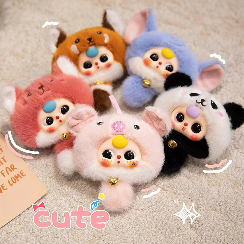Hot 12/23cm Cartoon Elf Three Years Plush Toys Cute Anime Rabbit Pendants Soft StuffedDoll Keychain Bag Decor Kids Birthday Gift