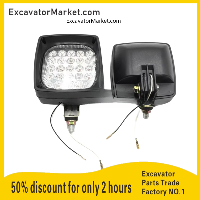 

e305.5 306 307 312 320 329 336LED Boom Light Toolbox Headlight Excavator For Caterpillar cat