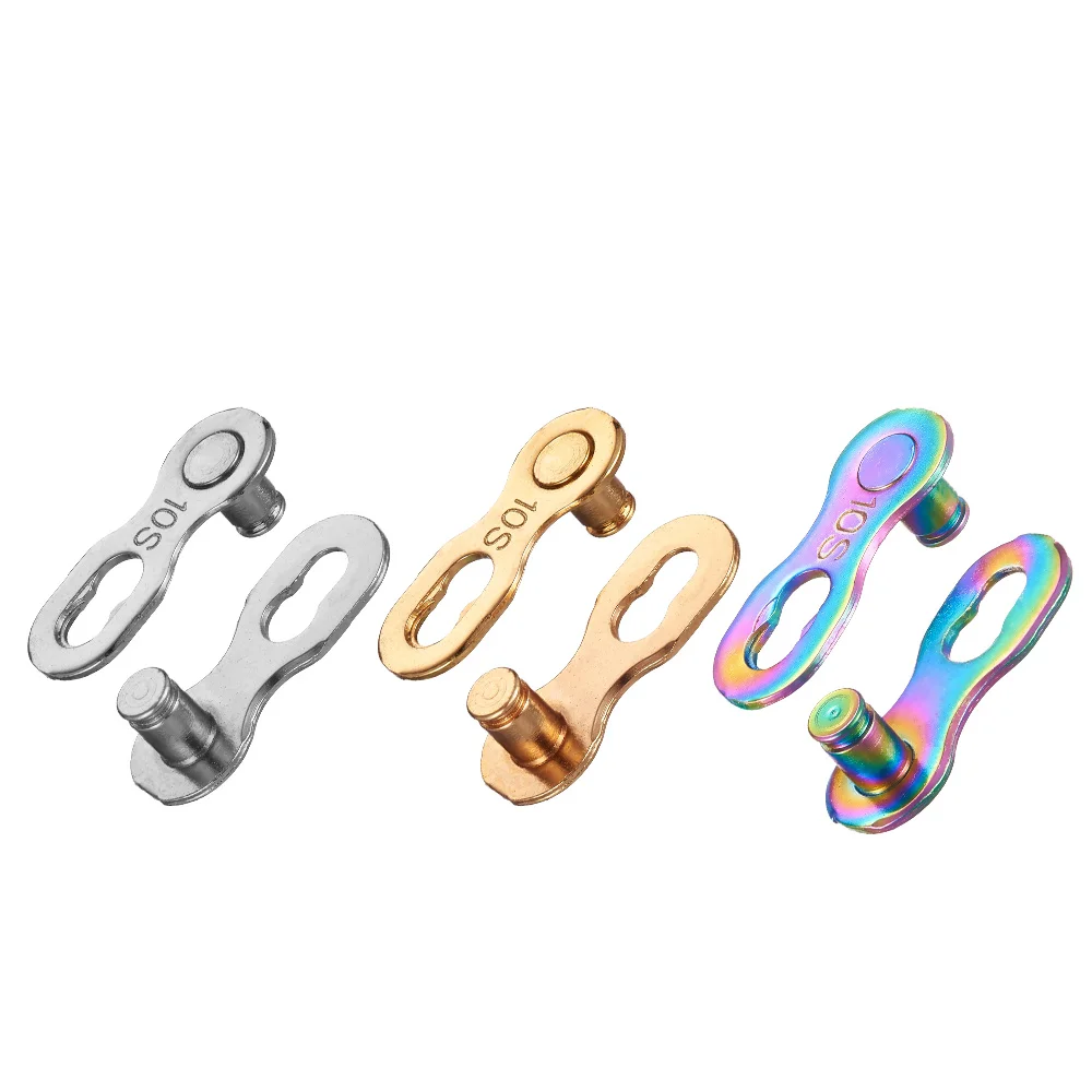 5 Set MTB Road Bike Chain Link Connector Lock Single/6/7/8/9/10/11/12 Speed Steel Bicycle Joint Magic Buckles