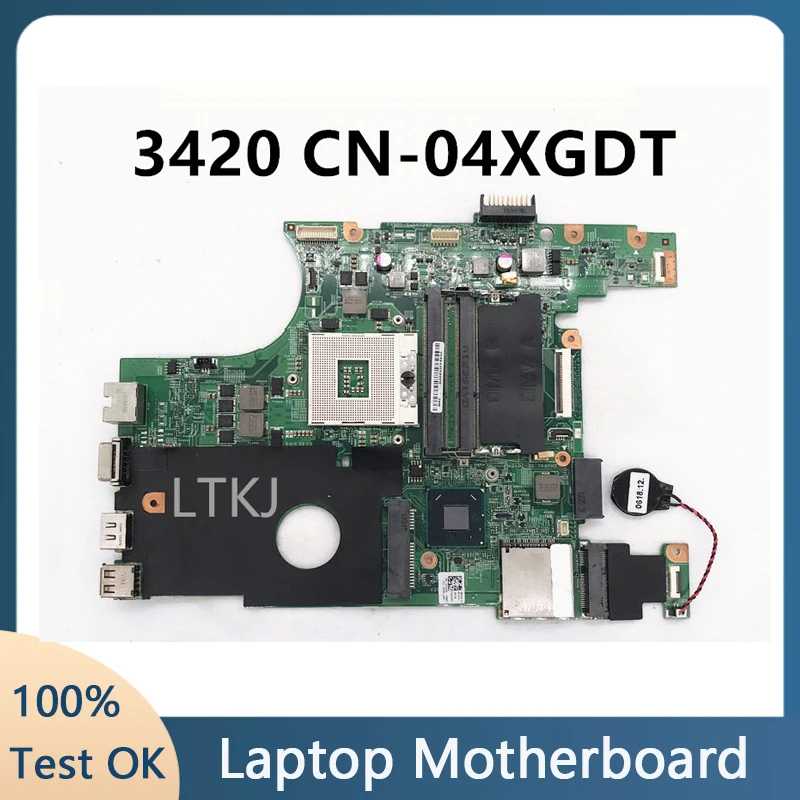 

CN-04XGDT 04XGDT 04XGDT Mainboard For Dell Inspiron 14 3420 Laptop Motherboard HM75 DDR3 100% Full Tested OK for Dell mainboard