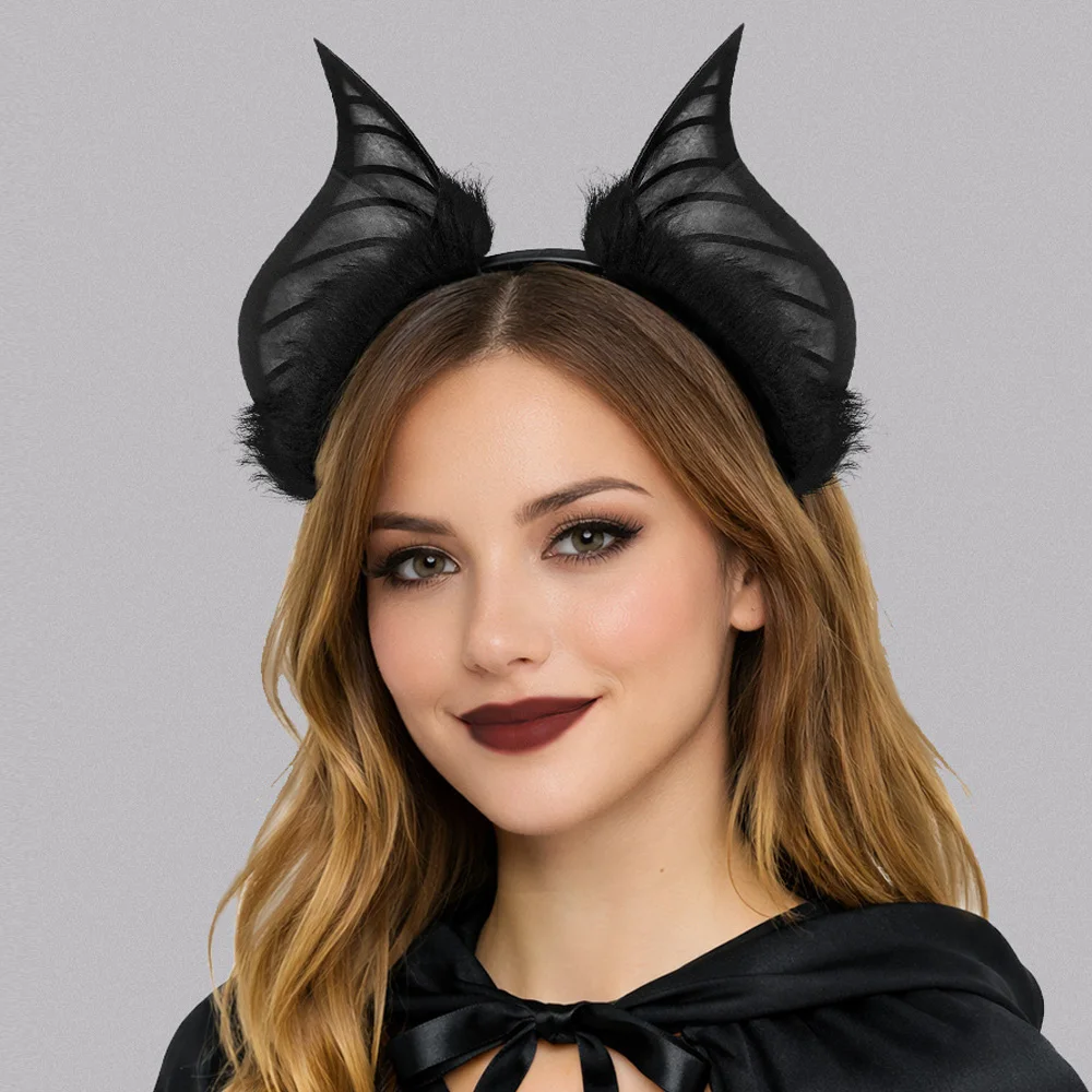 

Animal Faux Bat Ear Headwear Cosplay Beast Ears Headband Halloween Carnival Dress Up Party Costumes Headpiece Props Gifts