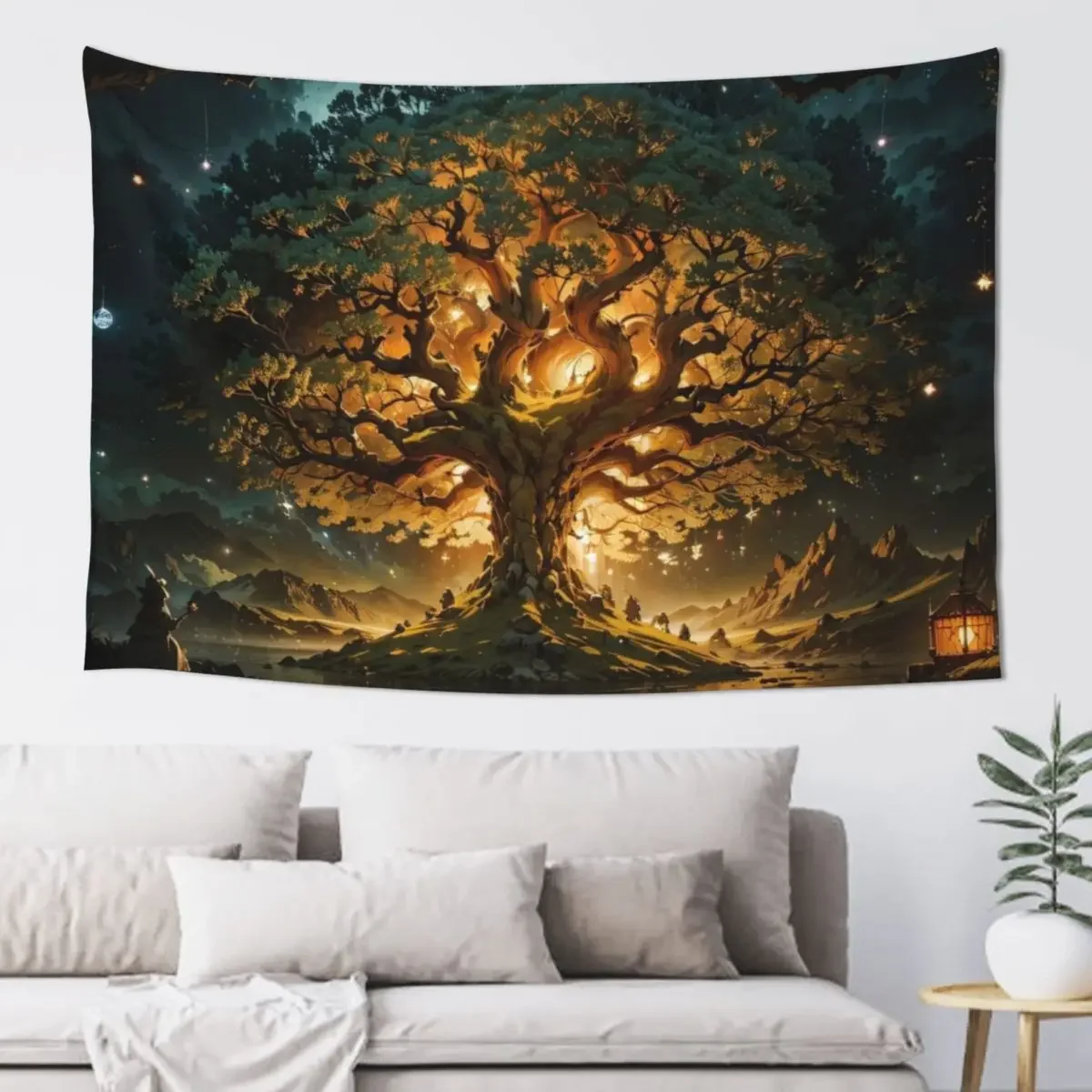 Whimsical Tree of Life Harmony Jigsaw Puzzles - Nature's Enchanting Tapestry Decorative Paintings Nordic Home Decor Tapestry