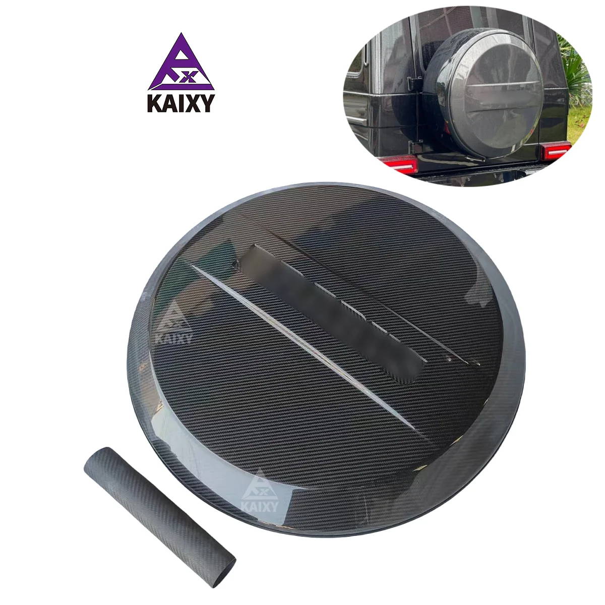 

Чехол для запасного колеса из сухого углеродного волокна в стиле BS для Mercedes Benz G Class W464 G63 G65, чехлы для задних колес