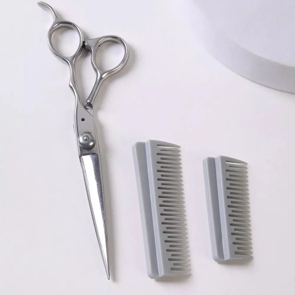 Hair Stylishing Tool Hair Comb Professional Scissor Detachable Hair Cutting Comb Plastic Grooming Thinning Hair Scissor Comb