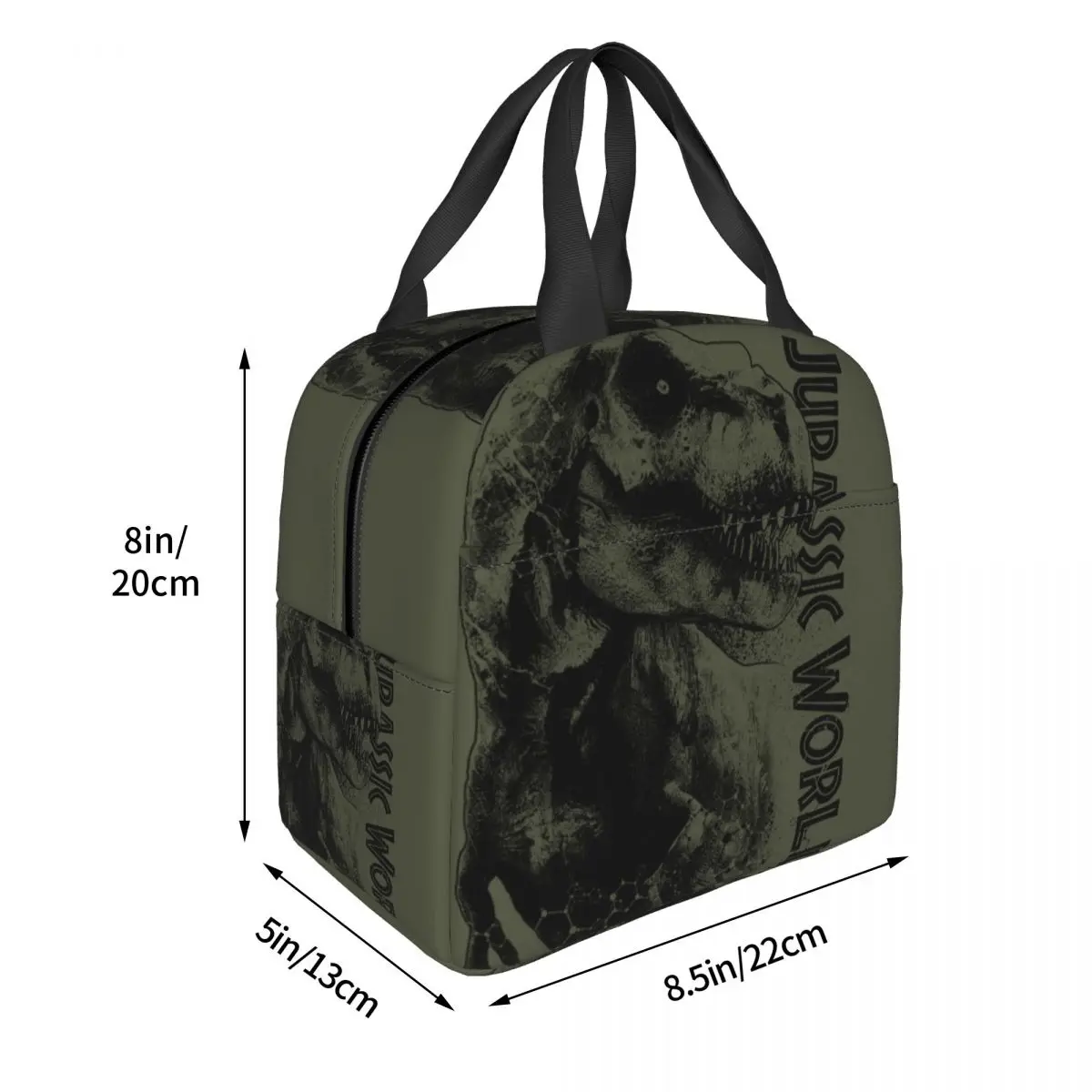 Jurassic Park On The Prowl Insulated Lunch Bag Leakproof Reusable Cooler Bag Tote Lunch Box Beach Picnic Men Women