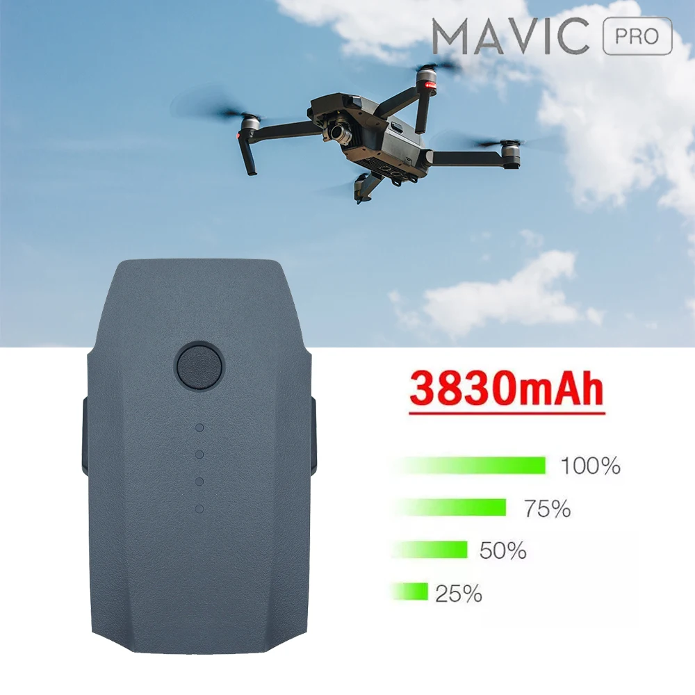 

New Generation 3830/6830mAh Battery Pack for MAVIC PRO Battery Drone Replacement LiPo Battery for DJI Mavic Pro Platinum FPV