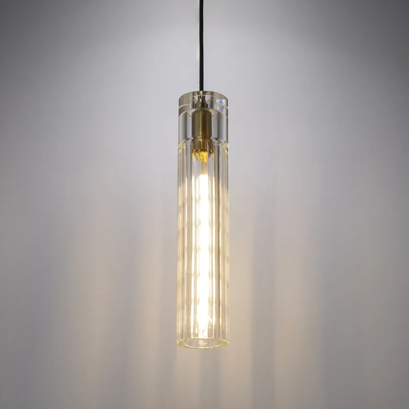 

Postmodern light luxury all-copper crystal chandelier bedroom bedside lamp designer living room TV background wall corridor lamp