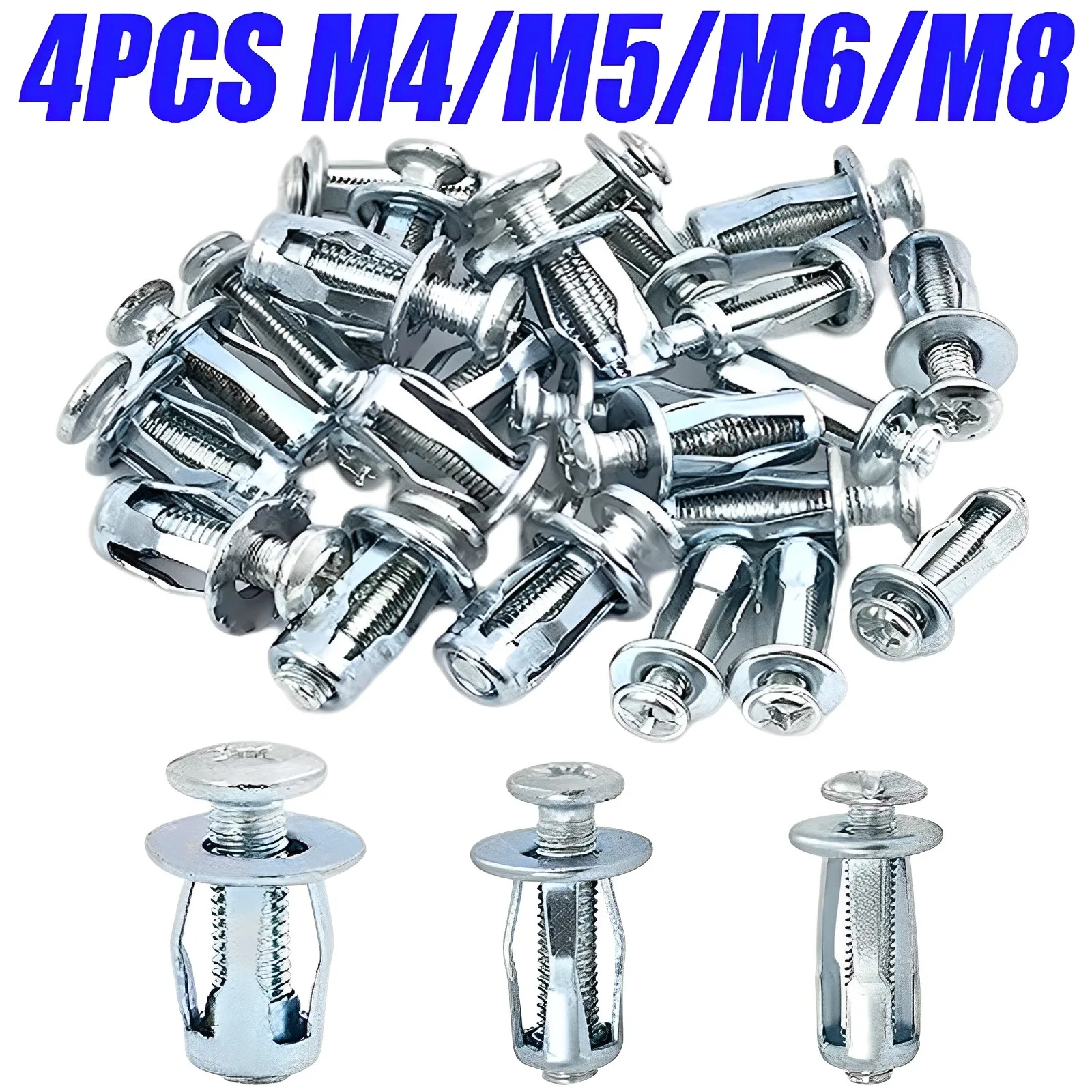 Petal Rivet Nut Kit Car Number Plate Metal Clip Fixing Plate Metal Screw Jack Nuts Bolt Cars Motor Vehicle Special Fixing Nut