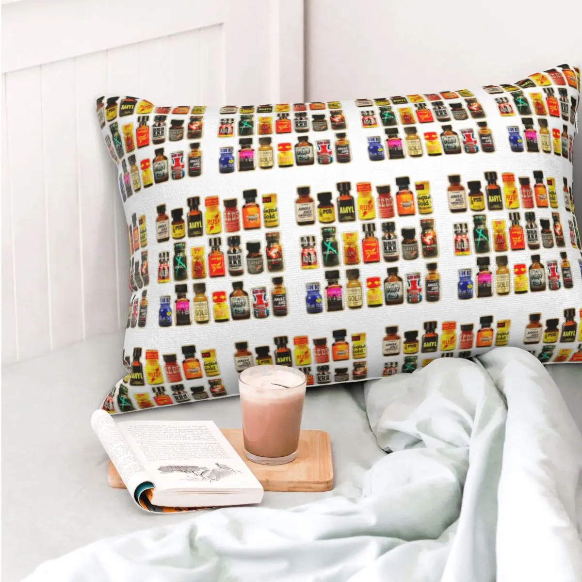 Poppers Bottles Gay Rush Jungle Juice Amyl Inhaler Rectangle Pillowcase Cushion Cover Decorative Bedroom Bed Home Throw Pillow view 4