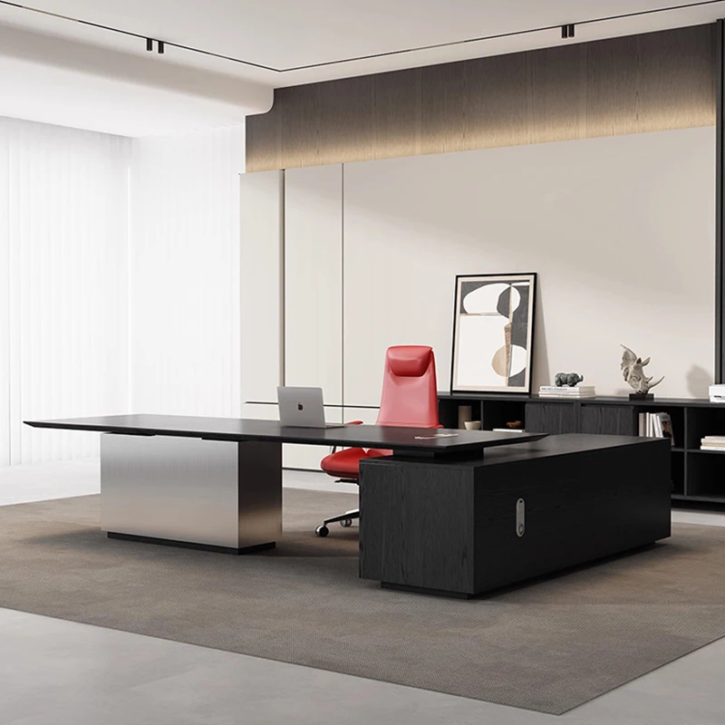 美的な棚 オフィスデスク 会議装飾 ディスプレイ 北欧風オフィスデスク 受付 エグゼクティブデスク エスクリバニーナ ホーム家具