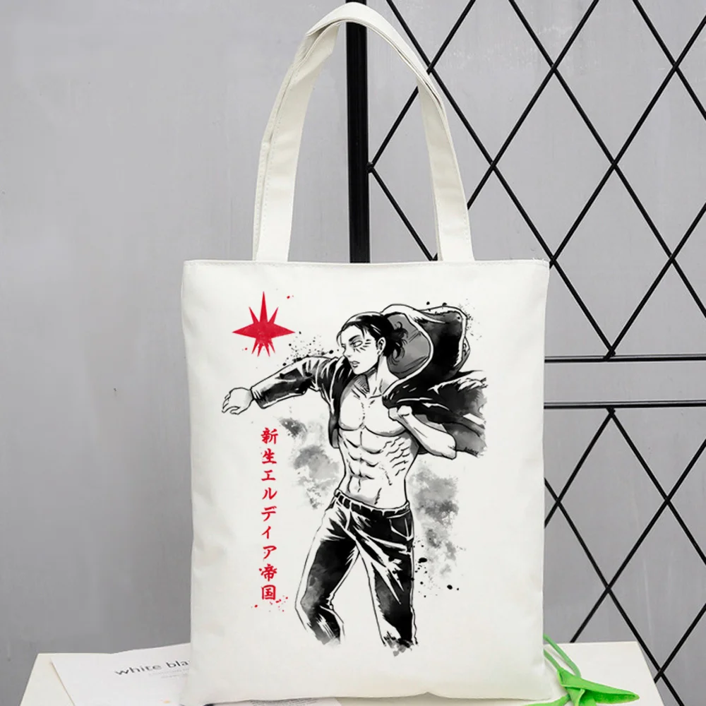 bolsa-tote-eren-attack-on-titan-shingeki-no-kyojin-sacola-de-compras-personalizavel-sacola-estilo-y2k-para-mulheres