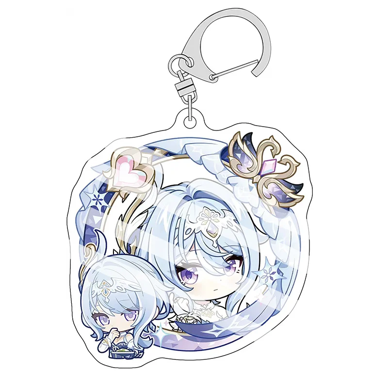Genshin Key Chain Sandrone Nicole Lohen Varka Columbia Durin Nefer Flins Skirk Varesa Accessories Cute Bag Pendant Fans Gift