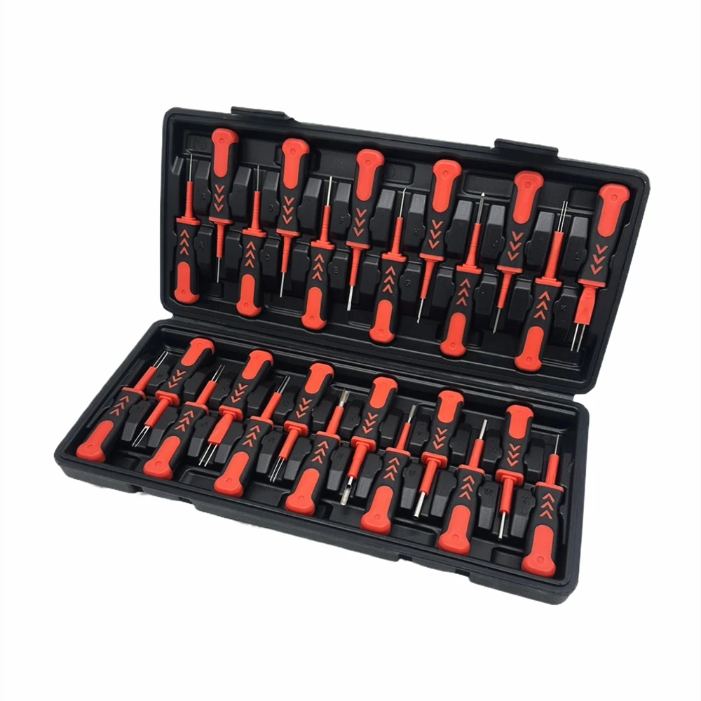 25pcs Car Wiring Connector Pin Release Extractor Crimp Terminal Removal Tool Kit