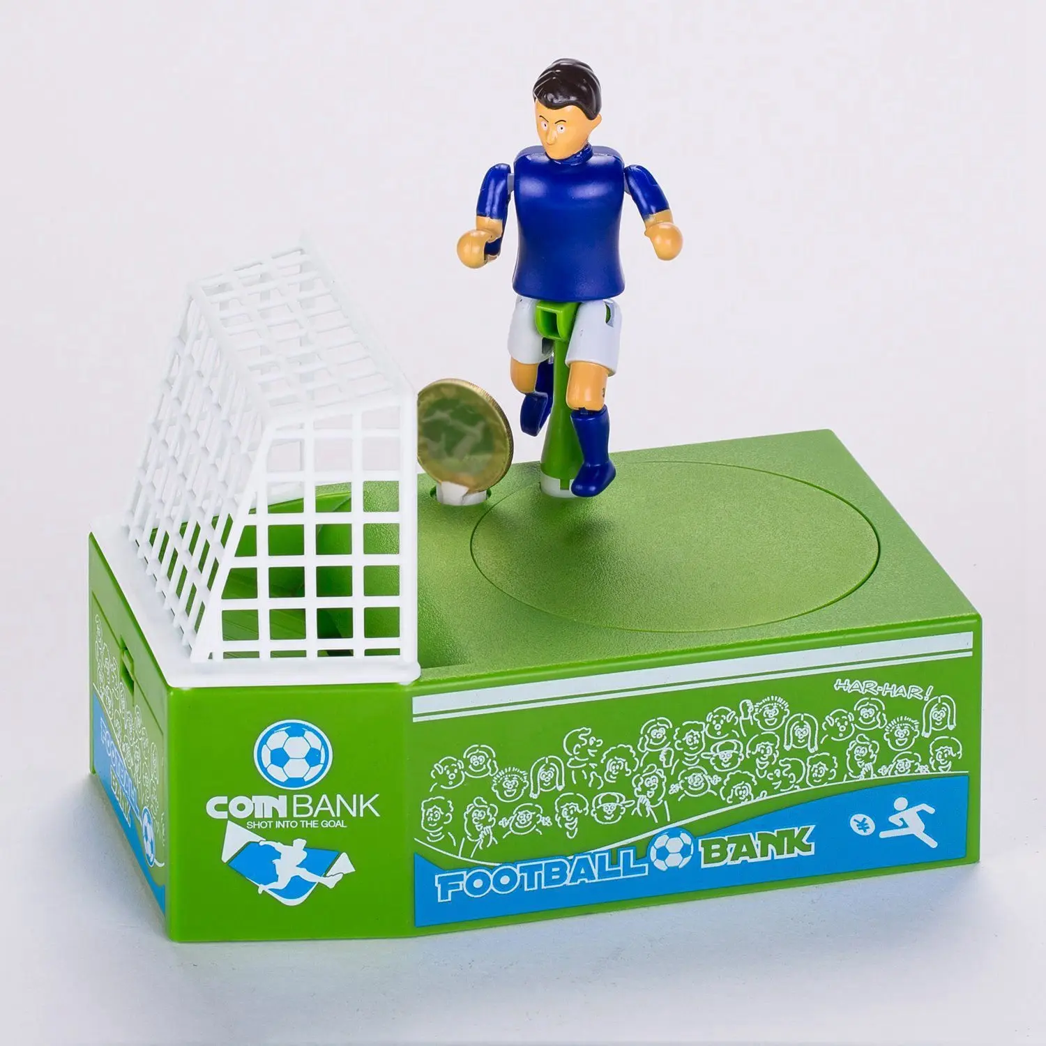 Novelty gift cartoon football savings pot electric piggy bank Soccer Player Goal Kicking Coin Bank Football Piggy Bank Money Box