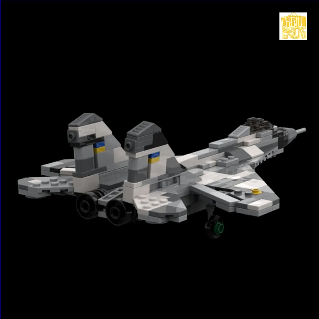 MOC-104205 ukrainische Luftwaffe m20 Flugzeug 1:65 Modell mit PDF-Zeichnungen Bausteine Ziegel DIY Spielzeug Geburtstag Weihnachts geschenke