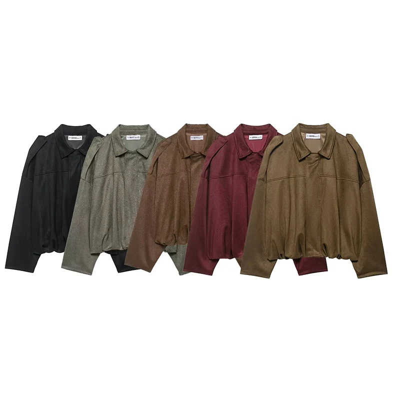 

RAFZNB Women's Jackets Coats Fashion Soft Short Coats Autumn Winter Loose Jackets Coats Female New in Outerwear