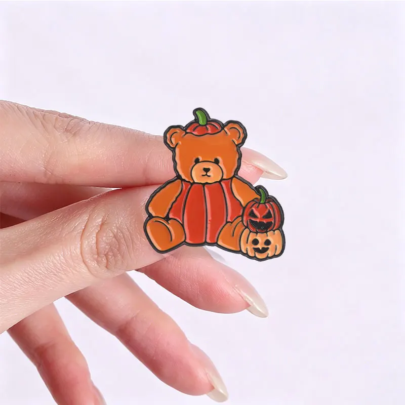 3-16 Stück/Set Halloween Goth Skelett-Kollektion Emaille-Pins Horrorfilme Monster Killer Messer Voodoo-Puppe Brosche Schmuck Geschenke – Detail 20