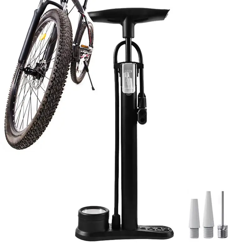 Motorcycle Floor Pump High-Pressure Motorcycle Air Pump Inflator Tire Pump With Three Valves For Electric Vehicle Car And Motorc