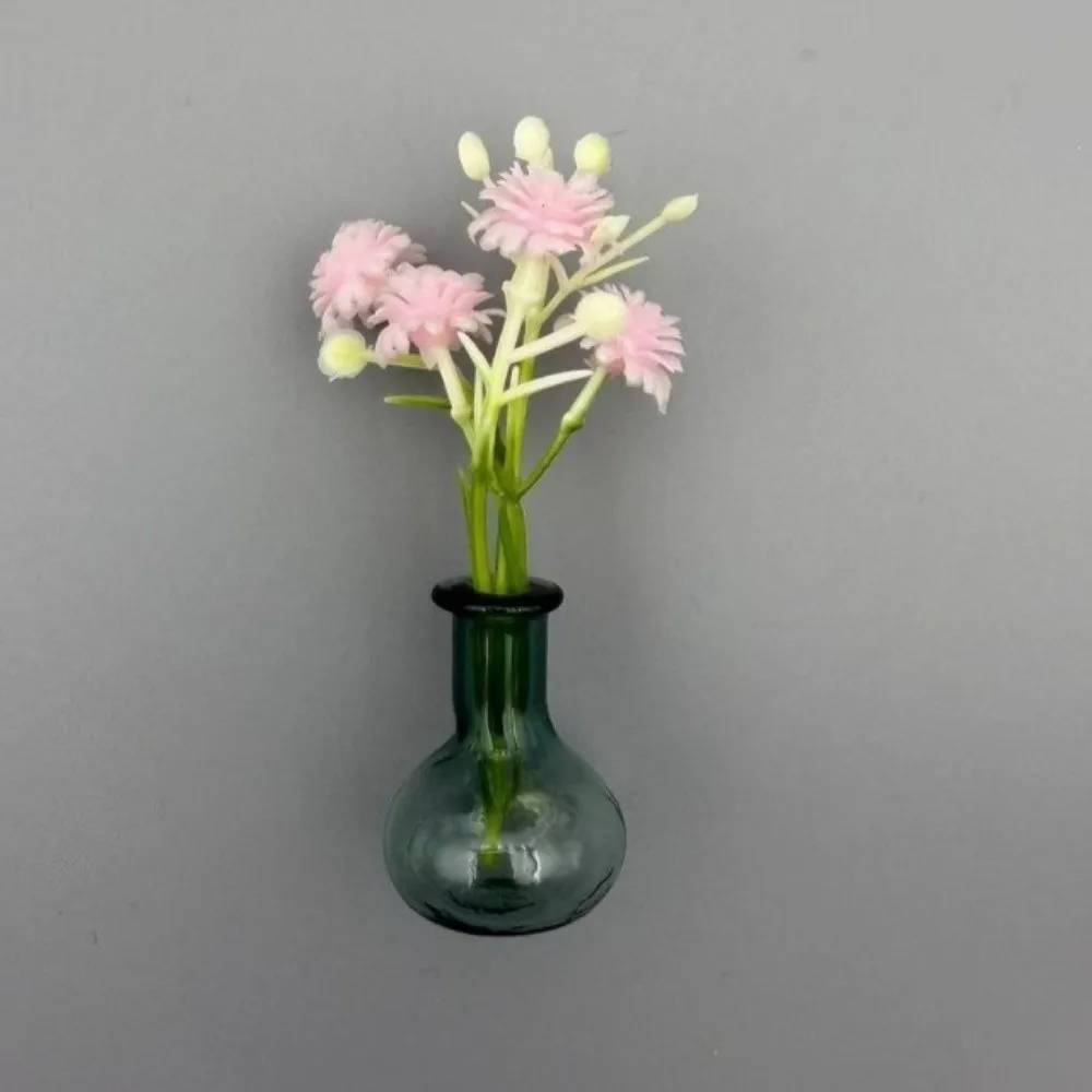 Flower Arrangement 3D Magnetic Vase Sticker With Flower Exquisite Mini Vase Magnets Decorative Magnetic Glass Vases Home