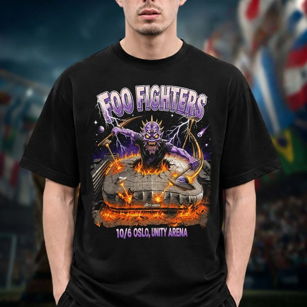 Foo Fighters Take Cover Tour Rock N Roll Merch T-shirt 100%Cotton Clothing Unisex Men Women T-Shirts Y2k Casual Fan Popular Tee