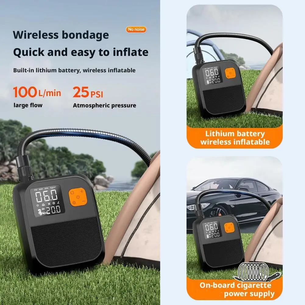 

25PSI Electric Paddle Board Pump Stand Up Portable Sup Pump 2000mAh Rechargeable Electric Pump For Kayak Boat Inflator L6X1