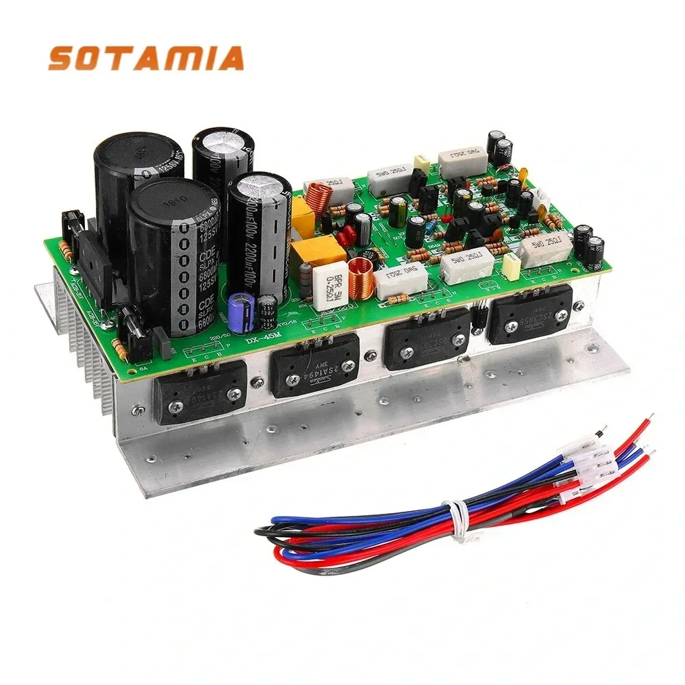 SOTAMIA 800W Mono Power Amplifier SanKen1494/3858 2.0 Hifi Stereo Amplifier Audio Board 450Wx2 Sound Amplificador Home Music Amp