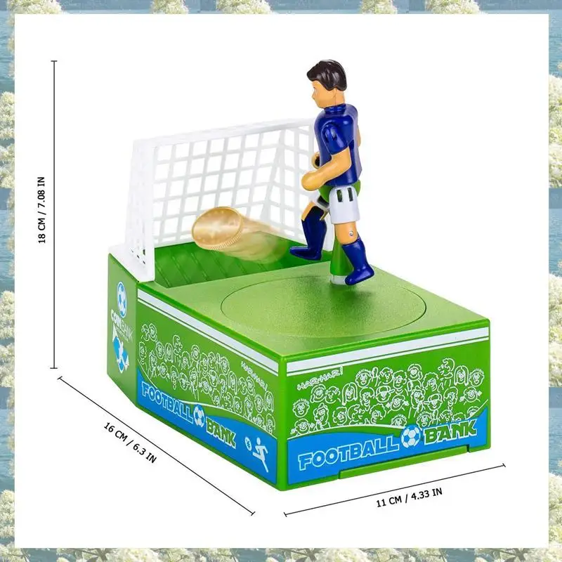 Новинка-2X, новинка, подарок, мультяшный футбольный горшок, электрическая копилка, футболист, ворота, футбольная копилка, копилка
