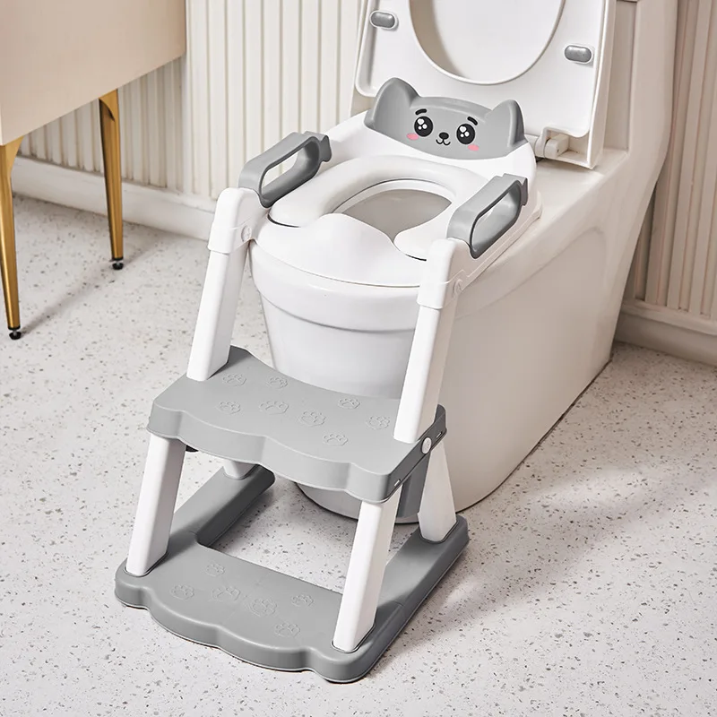New Foldable Children's Toilet Seat Portable Baby Potty Training Toilet Cushion Toddler Auxiliary Pot Step Stool Urinal