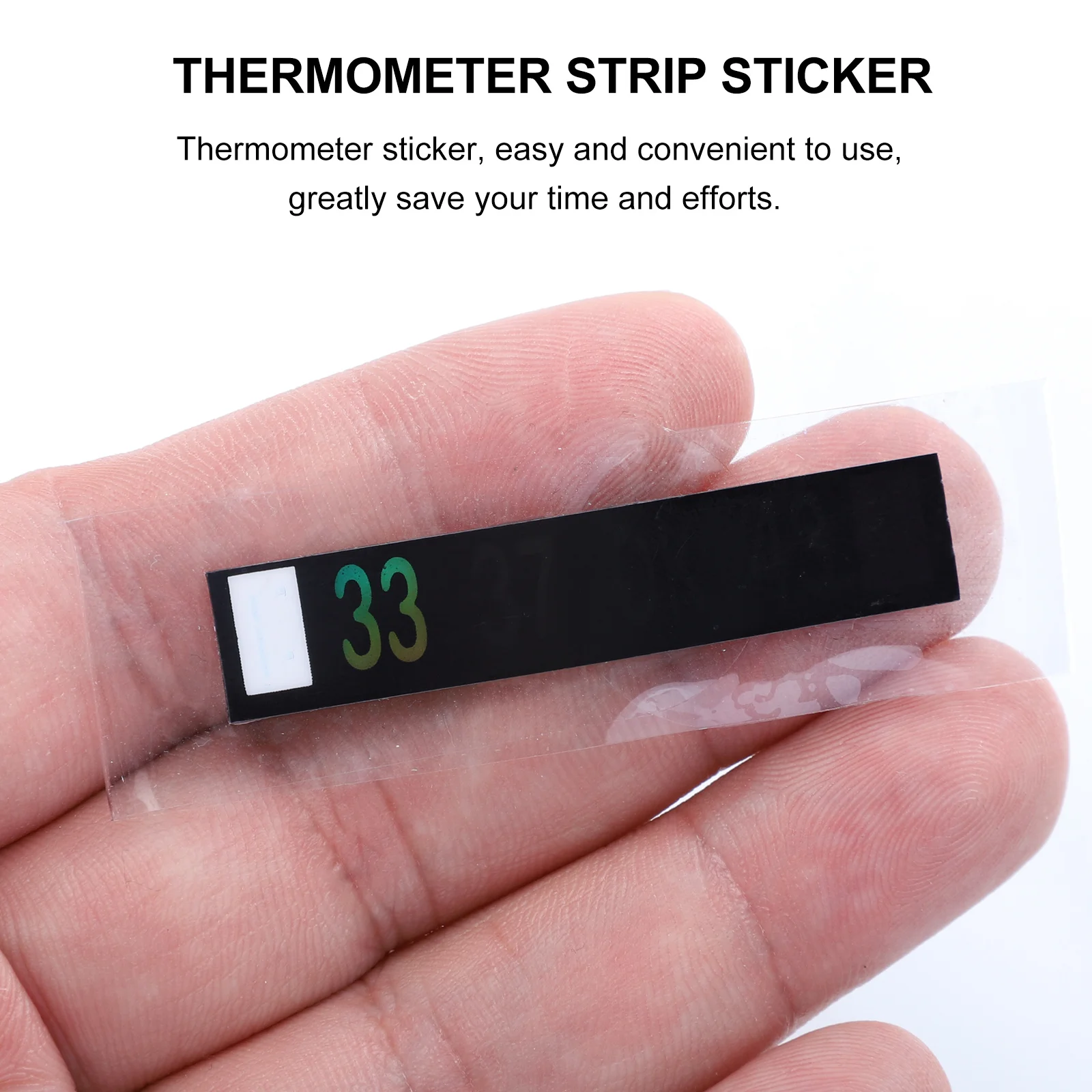 Adesivo per striscia per termometro da 3 pezzi per biberon, misurazione della temperatura del latte, adesivo a cristalli liquidi, adesivo per termometro sicuro