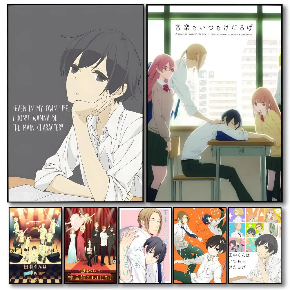 anime Tanaka-kun is Always Listless Poster Poster HD Printing Cozy Warm Style Home Decor Suitable for Living Room Bedroom Gift