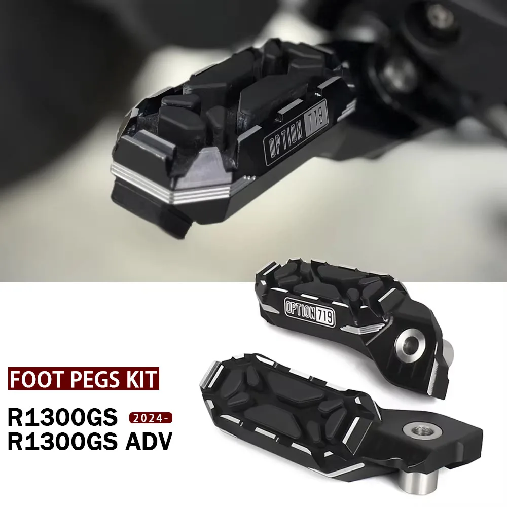 Motorcycle Accessories Front Driver Foot Pegs Footrests Fit For R1300GS ADV R1300 GS R 1300 GS Adventure 2023 2024 2025