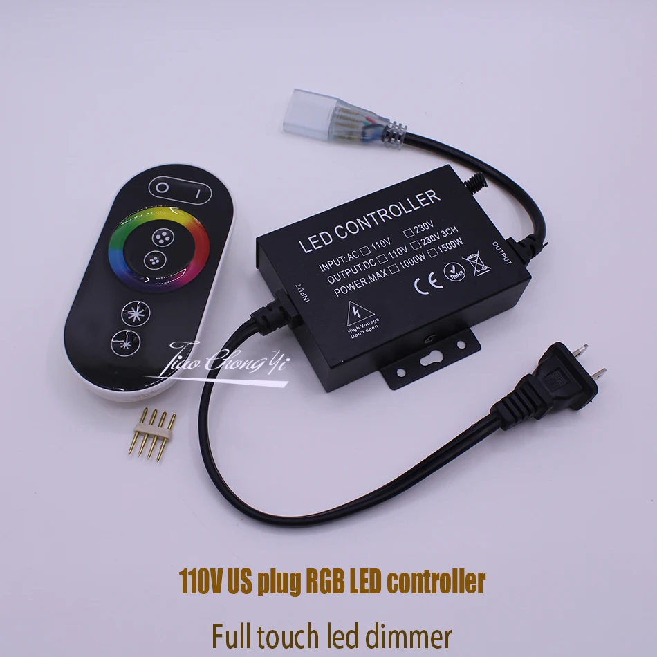 

Контроллер RGB 220 В переменного тока, 110 В переменного тока, полностью сенсорный светодиодный диммер, вилка европейского стандарта, вилка стандарта США, 8 мм, разъем печатной платы 10 мм для светодиодной ленты RGB