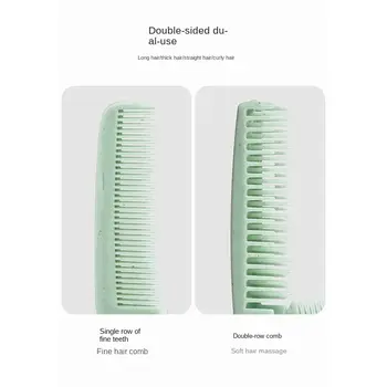 1 peine plegable portátil antiestático, cepillo de viaje para el cabello, de paja de trigo, plegable, herramienta de peluquería y belleza. 10 best sales Cepillo de pelo portátil - №5