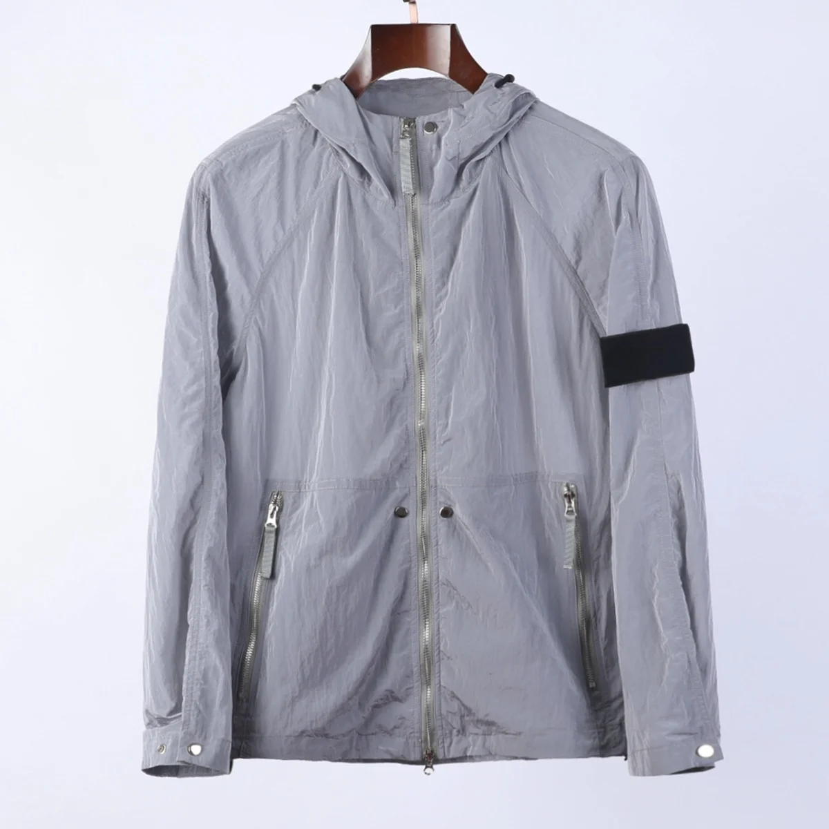 

Молодежная куртка свободного кроя 25FW Jaet 5302 для молодых мужчин, летний сезон, материал ПУ, длинный рукав, застежка-молния, цветная